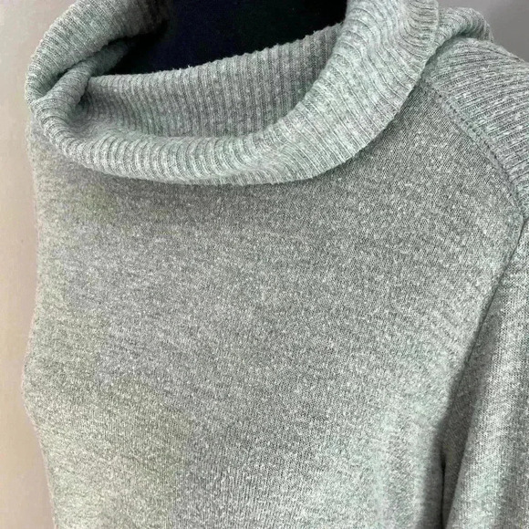 Anthropologie Saturday Sunday Cowl Neck Ribbed Long Sleeve Pullover Large - Picture 2 of 6